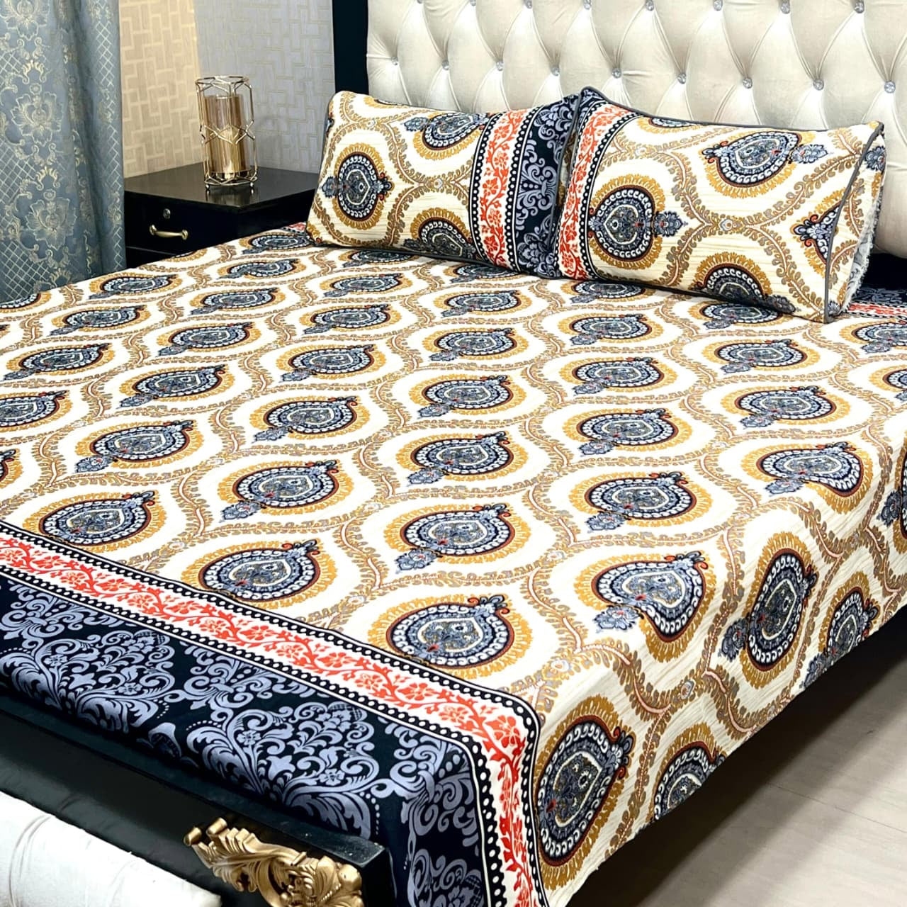 Crystal Cotton Bedsheet Design 051