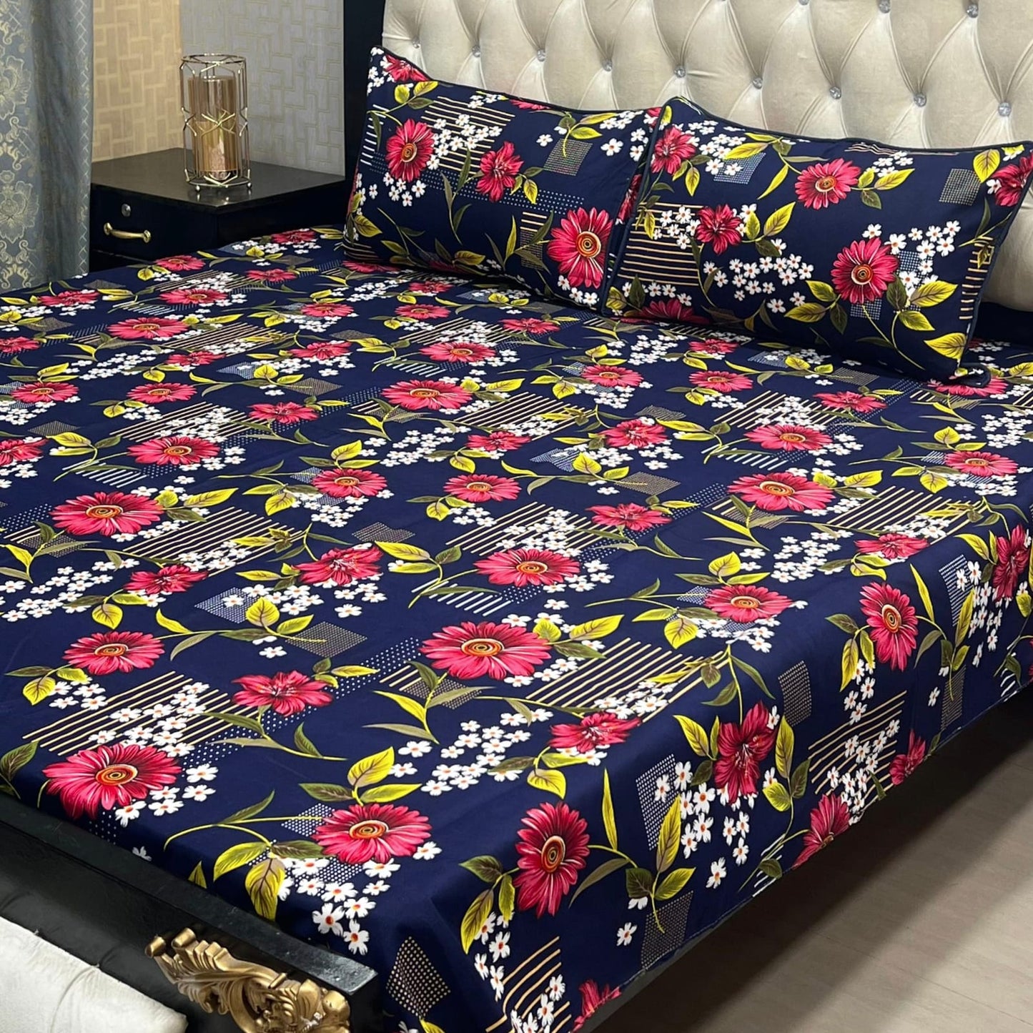 Crystal Cotton Bedsheet Design 050