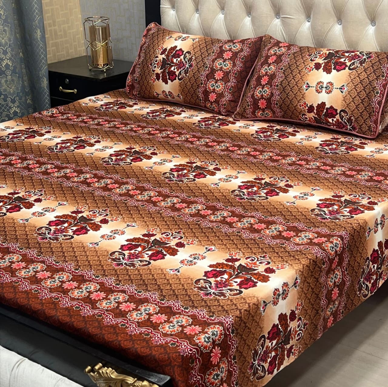 Crystal Cotton Bedsheet Design 003