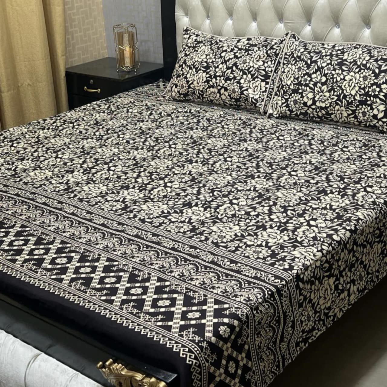 Crystal Cotton Bedsheet Design 030