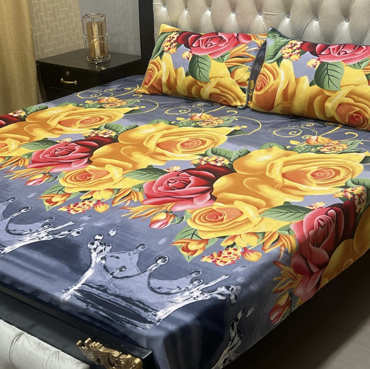 Crystal Cotton Bedsheet Design 027