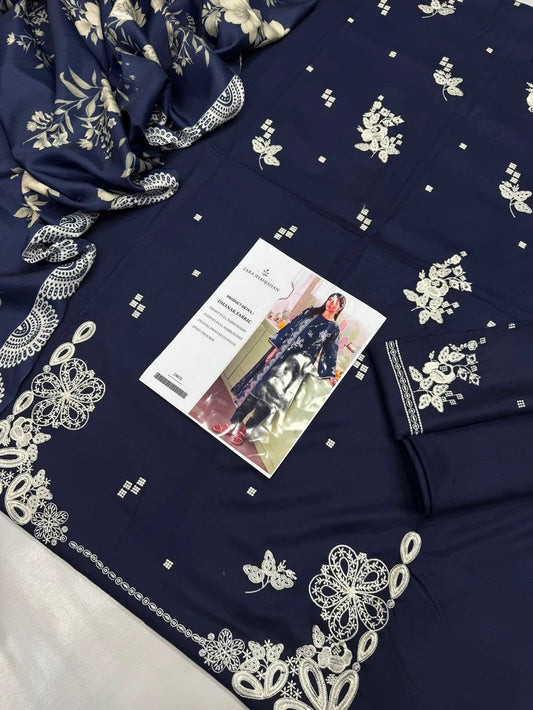 DHANAK 3PC – HEAVY EMBROIDERED