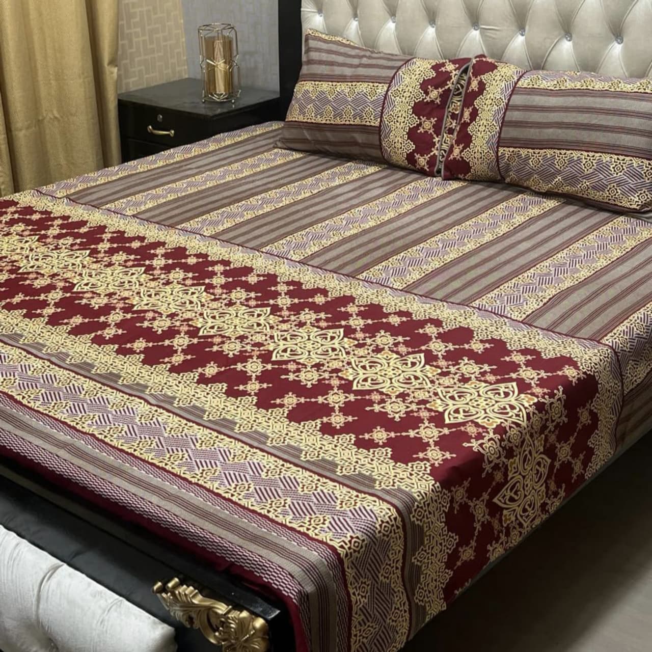 Crystal Cotton Bedsheet Design 044