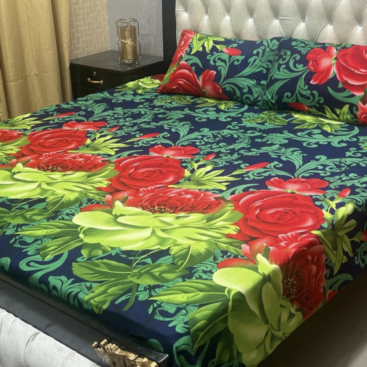 Crystal Cotton Bedsheet Design 018