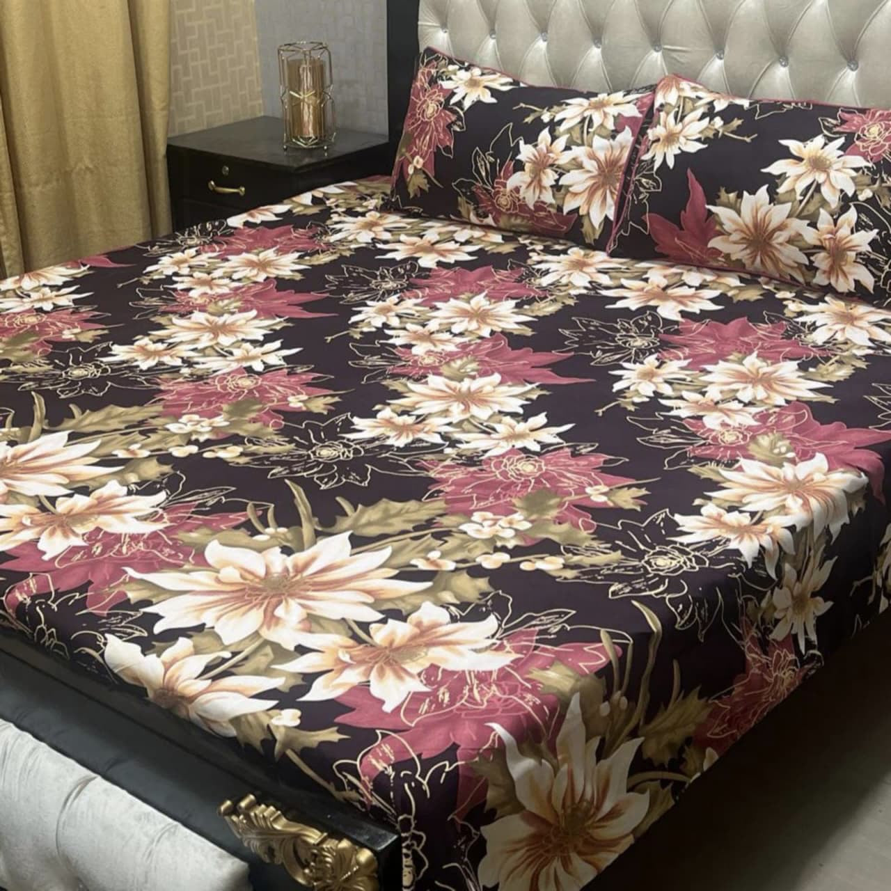 Crystal Cotton Bedsheet Design 054