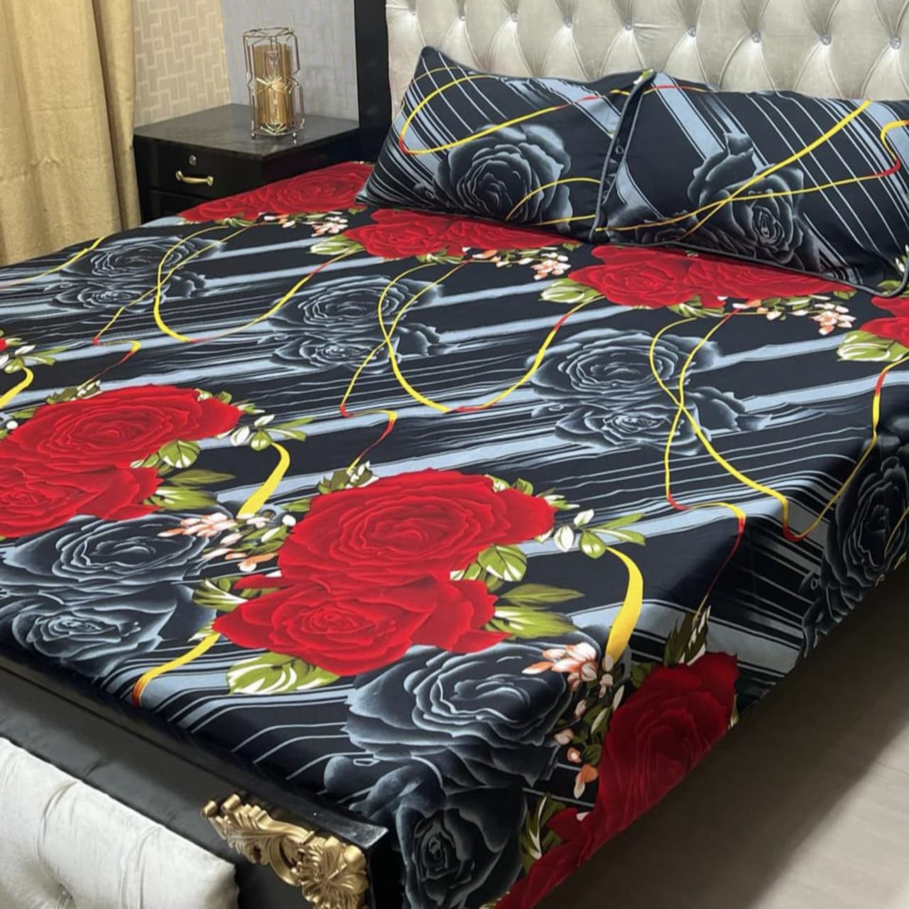 Crystal Cotton Bedsheet Design 036