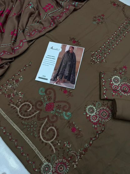 DHANAK 3PC – HEAVY EMBROIDERED
