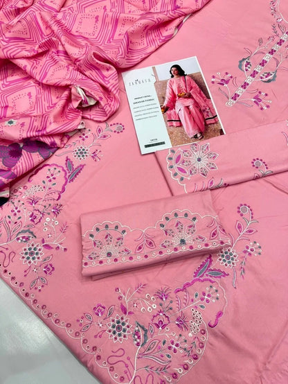 DHANAK 3PC – HEAVY EMBROIDERED