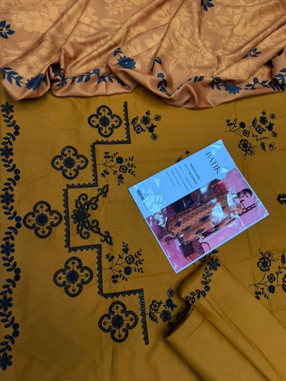 DHANAK 3PC – HEAVY EMBROIDERED