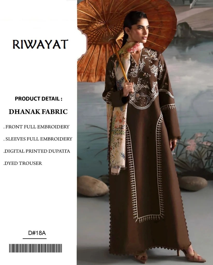 DHANAK 3PC – HEAVY EMBROIDERED