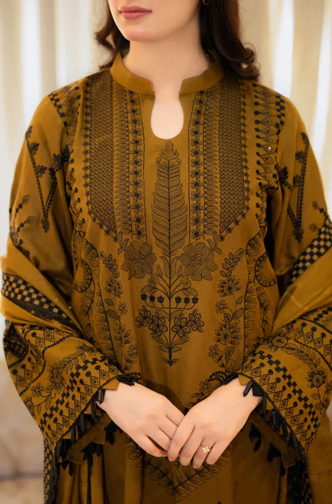 Winter 3PC Lawn Embroidered Suit - LIBASS
