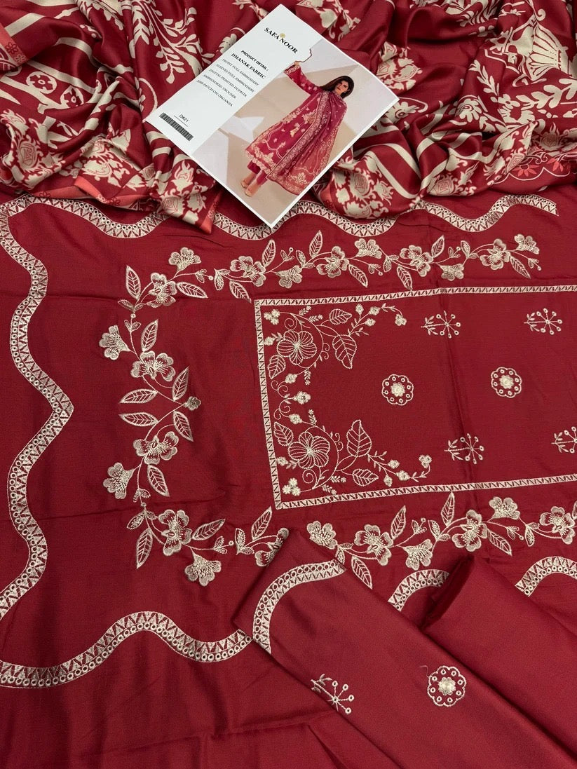 DHANAK 3PC – HEAVY EMBROIDERED