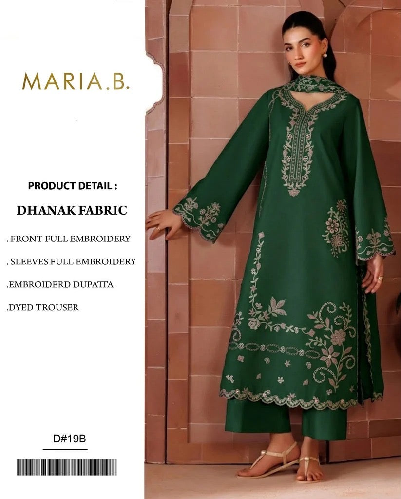 DHANAK 3PC – HEAVY EMBROIDERED