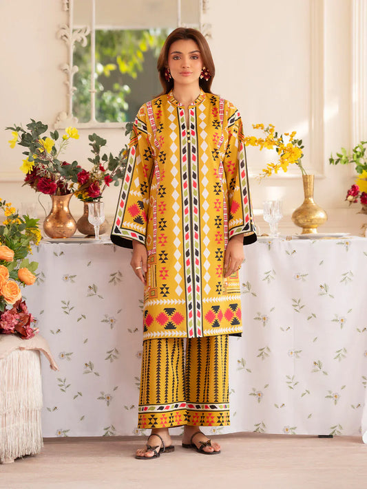 MAHNUR Digital Printed Co-Ords Set (Shirt & Trouser)