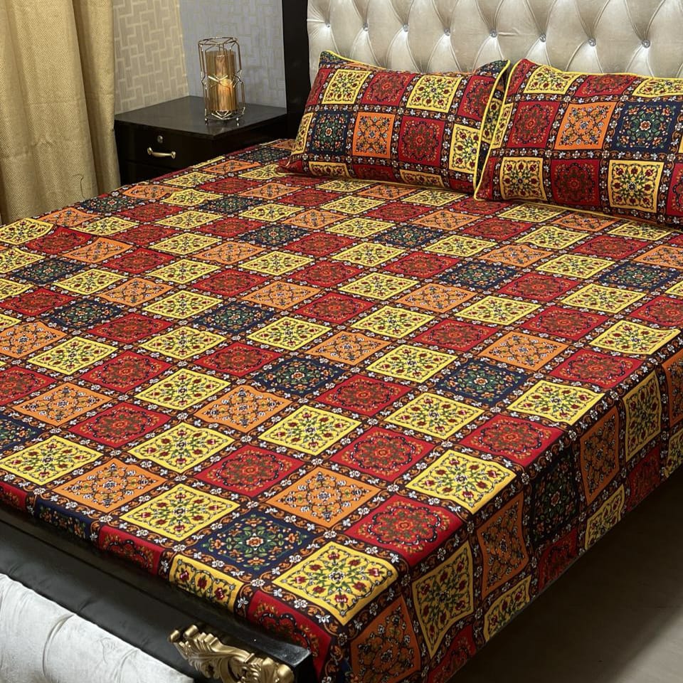 Crystal Cotton Bedsheet Design 039