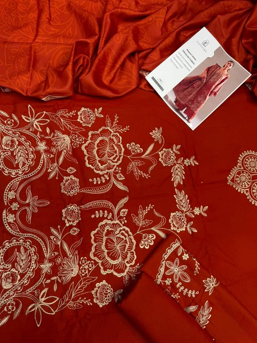 DHANAK 3PC – HEAVY EMBROIDERED