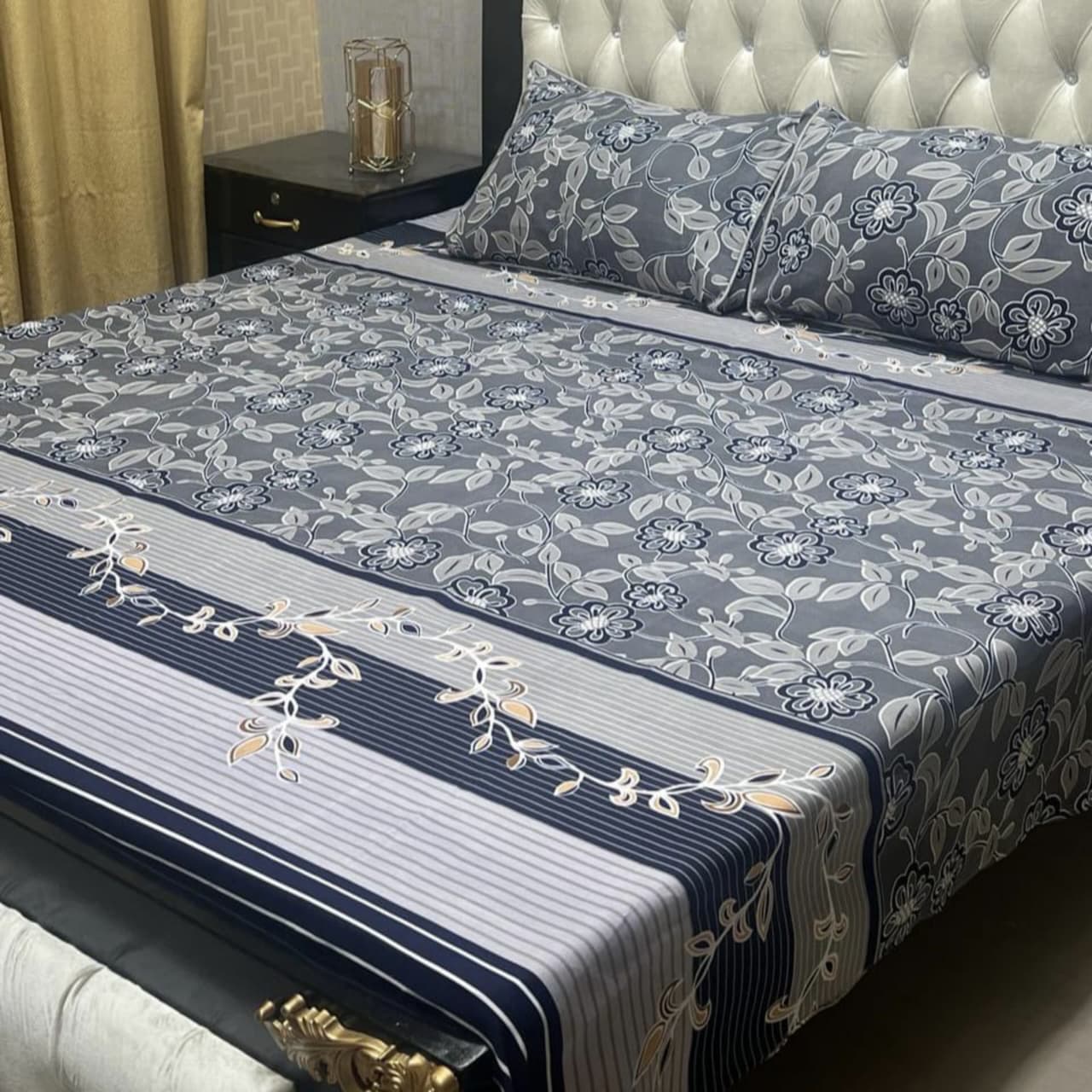 Crystal Cotton Bedsheet Design 009