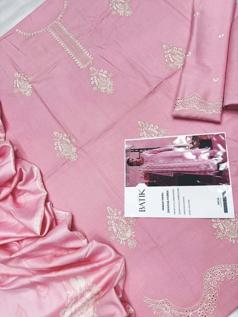 DHANAK 3PC – HEAVY EMBROIDERED
