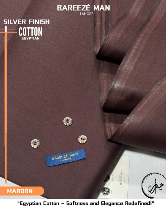 Bareeze Silver Finish Cotton