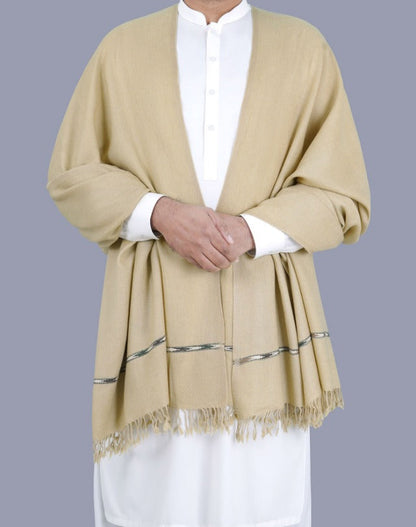 PURE PASHMINA WOOLEN SHAWL FOR MEN LIGHT-WEIGHT